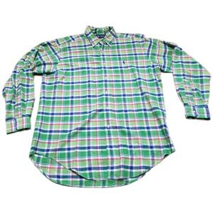 Vintage Ralph Lauren Classic Fit Plaid Button Down Long Sleeve Shirt